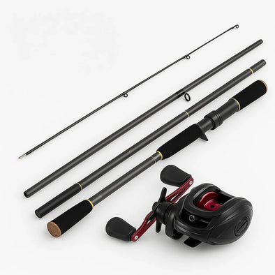 Kit de Pesca com Carretilha Abu Garcia Black MAX3 + Vara Fishing PRO Carbon (1.8m/2.1 4p)