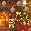 Enfeite de Natal com Led e Ventosa