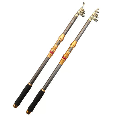 Vara Telescopica Fibra De Carbono Profissional 2.1m A 3.6m
