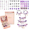 Kit Pulseiras e Berloques Infantil - 66 Peças
