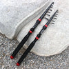 Vara Telescópica Carbon Max Pull 10kg Molinete 1.8m A 3.0m