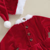 Vestido Mamãe Noel para Bebês 0-24 Meses