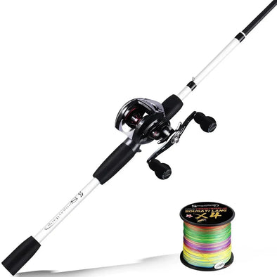 Kit de Pesca Completo – Carretilha 8kg e Vara de 1,98m para Pescarias de Sucesso