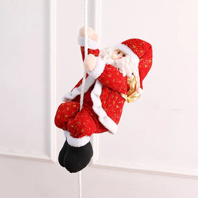 Papai Noel Escalando Decoração Natal