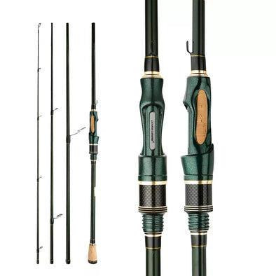 Vara de Pesca Profissional Cenreo Em 4 Partes Fibra De Carbono Alta Qualidade 1.8m A 2.4m