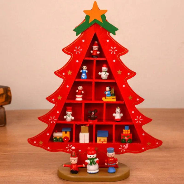Árvore de Natal de Madeira Decorações de Mesa