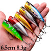Kit 05 Iscas Poppers - Tamanhos Variados