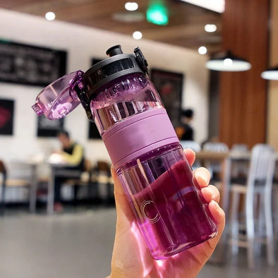 Garrafa de Agua Plástico Brilhante 500ml