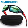 Óculos de Sol Polarizados - SHIMANO + Brinde: 15 Iscas de Pesca